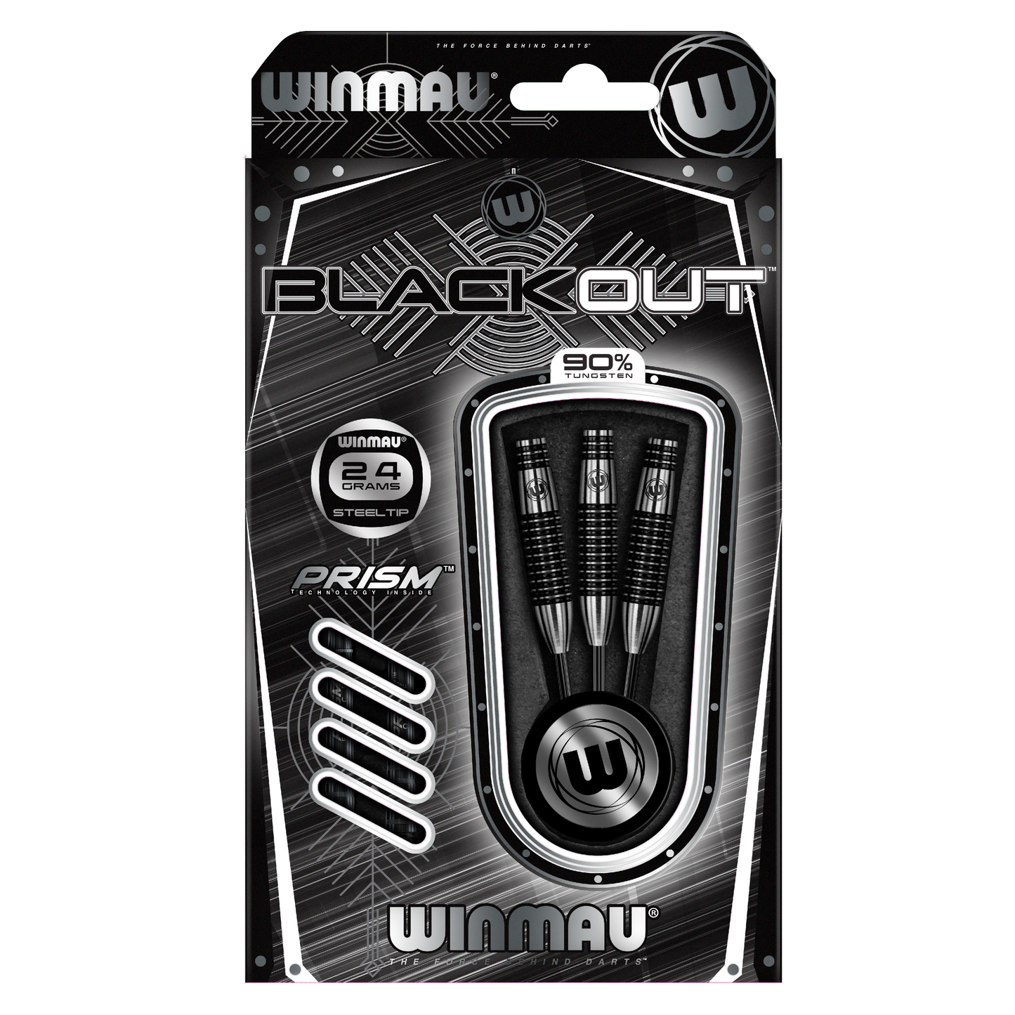 Winmau Blackout Steel Tip Darts (torpedo)