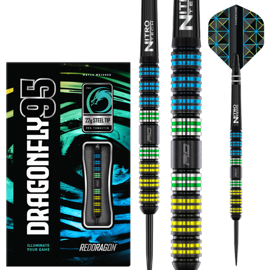Red Dragon Dragonfly Parallel Steel Tip Darts