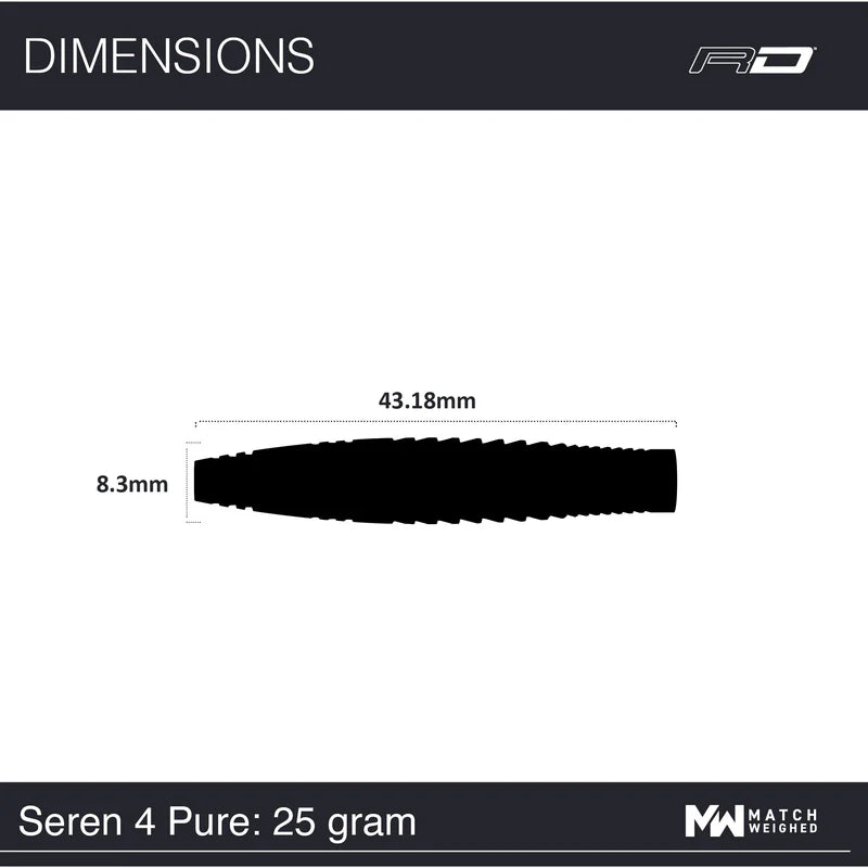 Red Dragon Seren 4 Pure Steel Tip Darts
