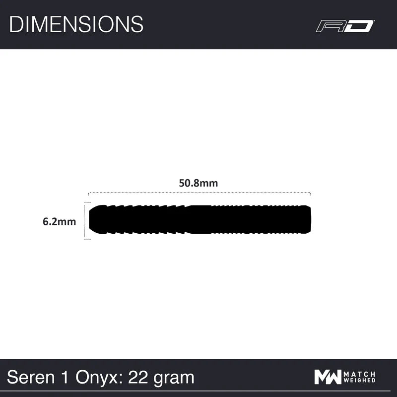 Red Dragon Seren 1 Onyx Steel Tip Darts