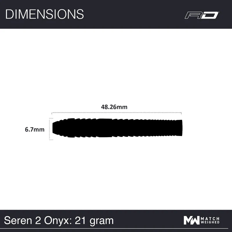 Red Dragon Seren 2 Onyx Steel Tip Darts