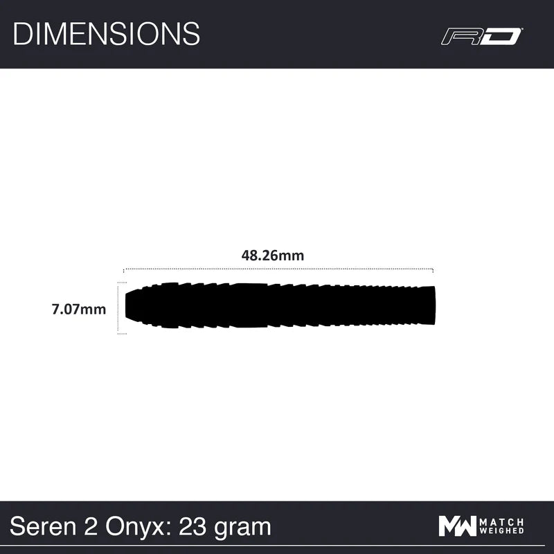 Red Dragon Seren 2 Onyx Steel Tip Darts