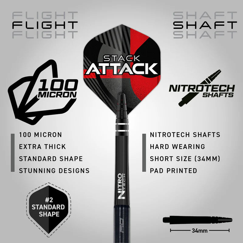 Red Dragon Rob Owen Steel Tip Darts
