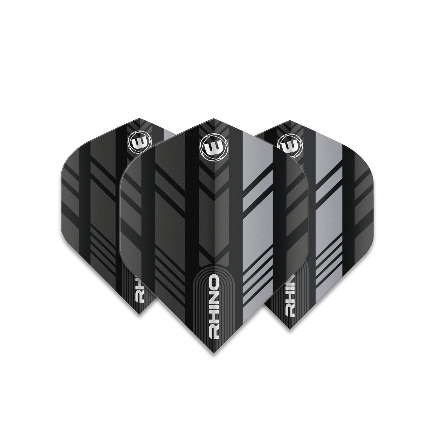 Winmau Rhino Dart Flights - Standard Shape - Grey