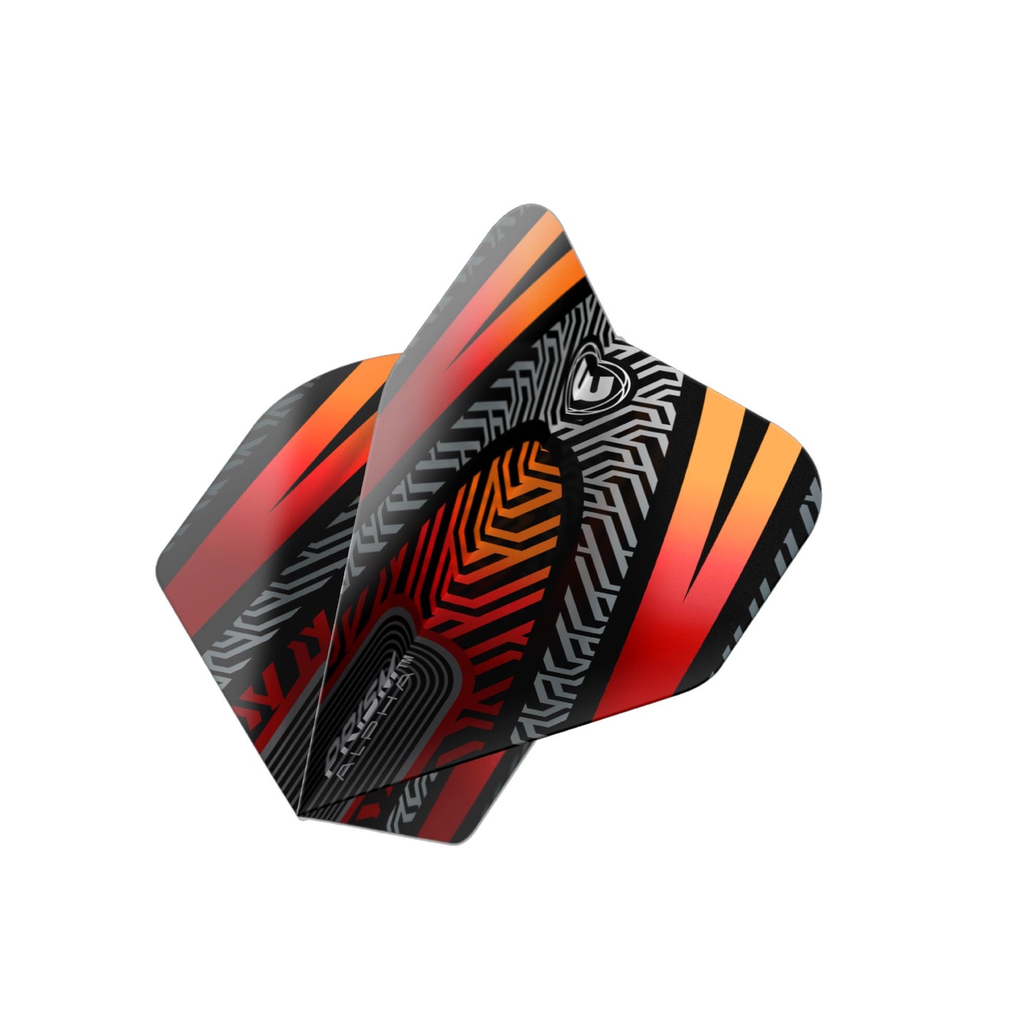 Winmau Prism Alpha Darts Flights - Black & Orange