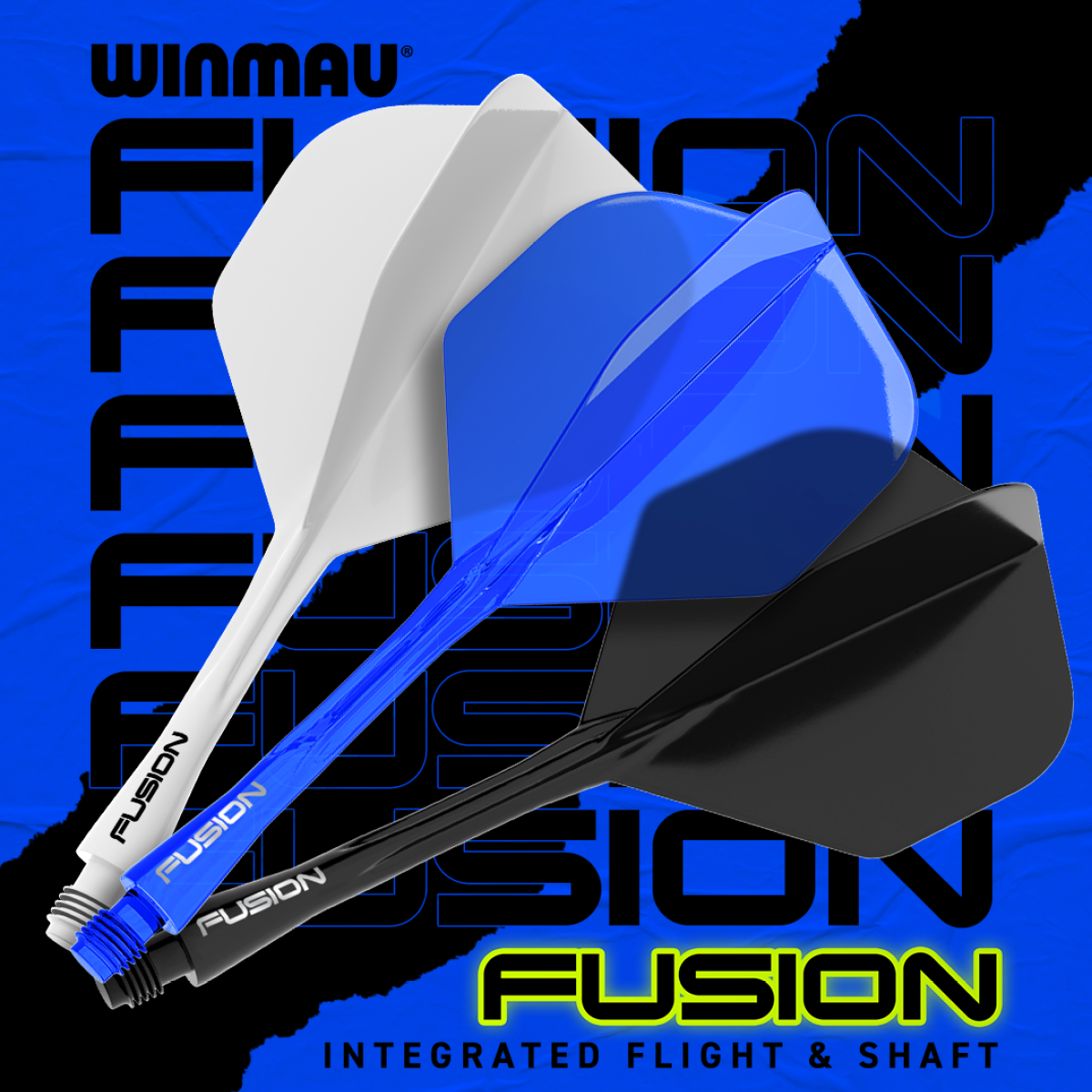 Winmau Fusion Integrated Flight / Shaft - Blue No.2