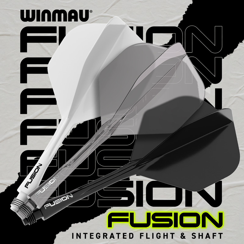 Winmau Fusion Integrated Flight / Shaft - Black No.2