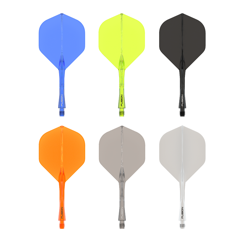 Winmau Fusion Integrated Flight / Shaft - Black No.2