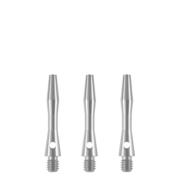 Designa Aluminium Shafts - Metal Darts Stems Silver