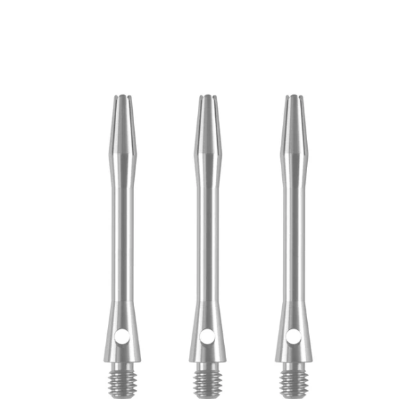 Designa Aluminium Shafts - Metal Darts Stems Silver