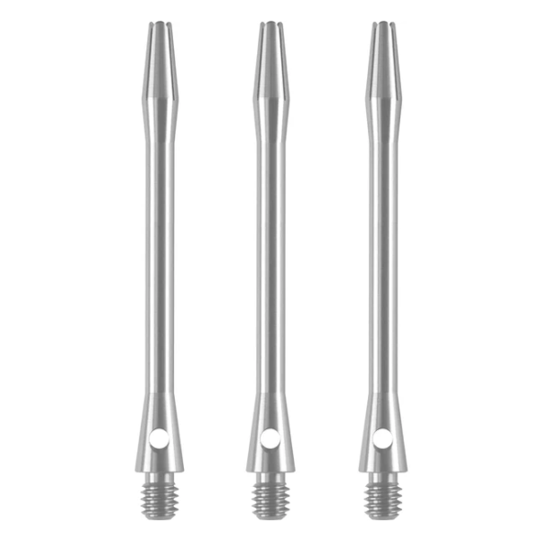 Designa Aluminium Shafts - Metal Darts Stems Silver