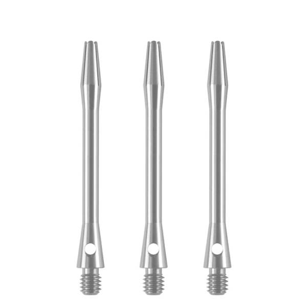 Designa Aluminium Shafts - Metal Darts Stems Silver