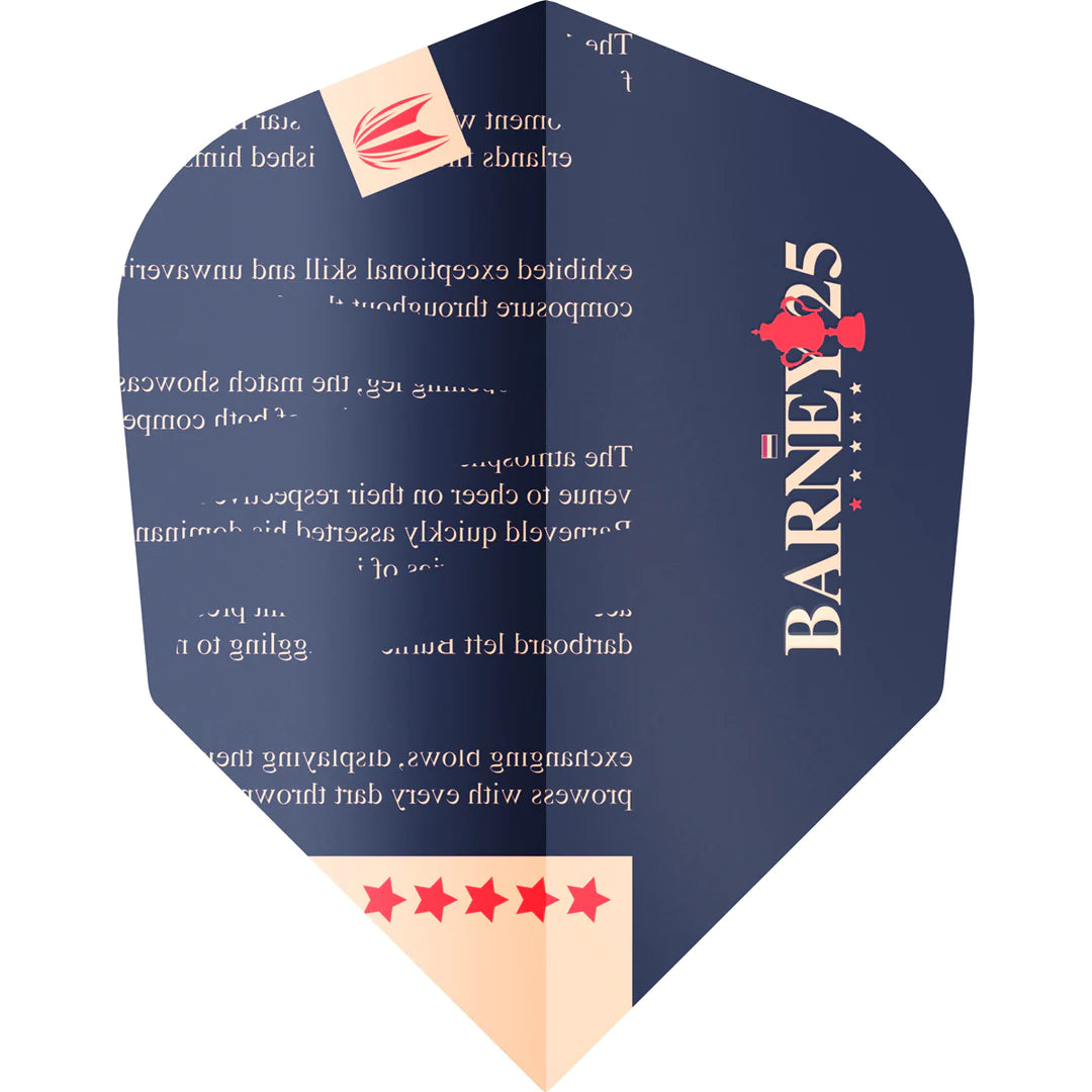 Target Barney 25 Pro.Ultra No.6 Standard Darts Flights - Pack of 3 Sets
