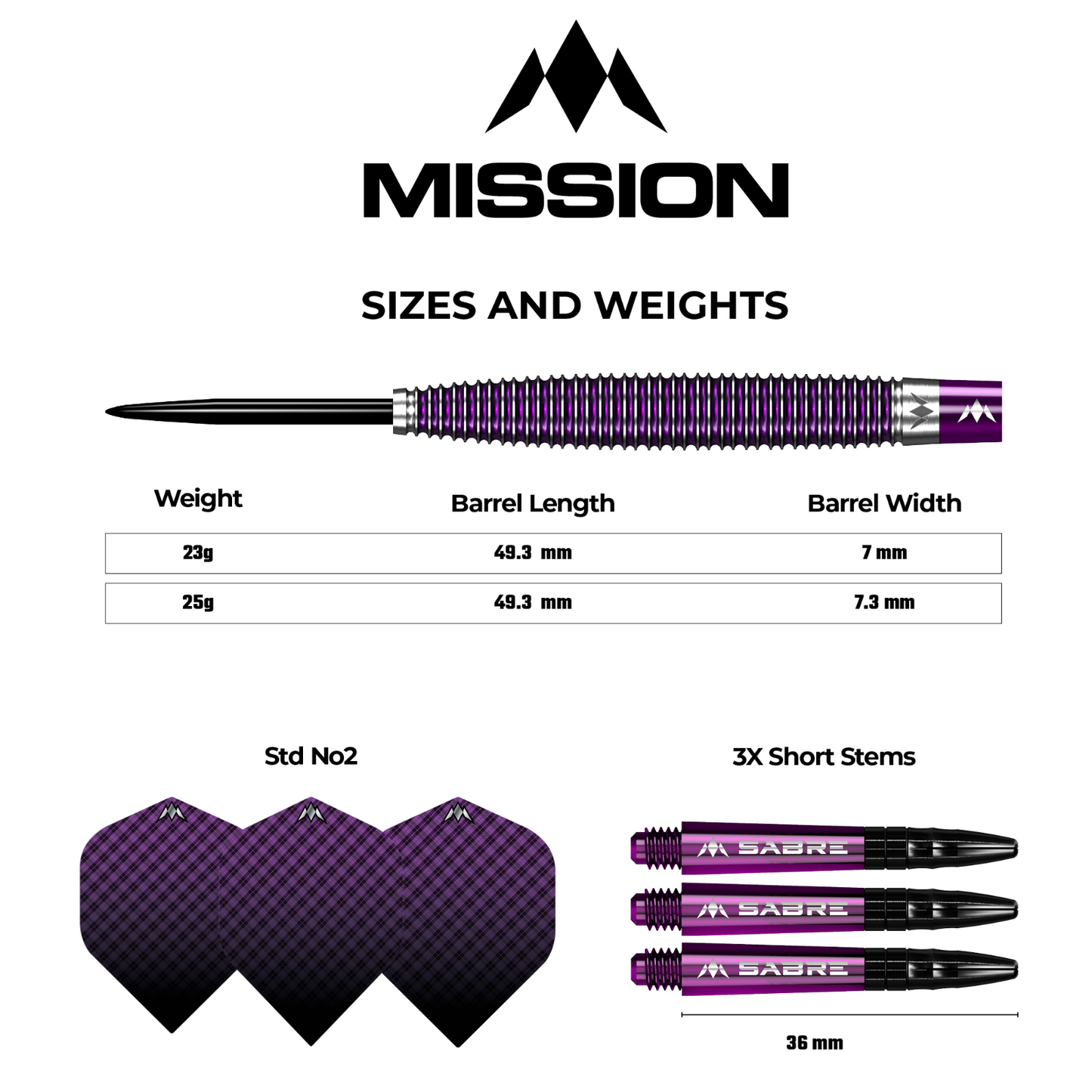 Mission Chloe O'Brien Steel Tip Darts