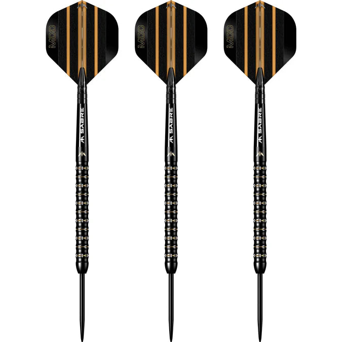 Mission Mike De Decker Steel Tip Darts Black & Gold