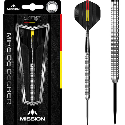 Mission Mike De Decker Steel Tip Darts Silver