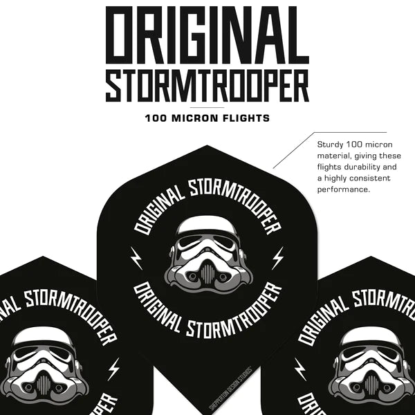 Original Stormtrooper Darts Flights - Official Licensed - Black Logo