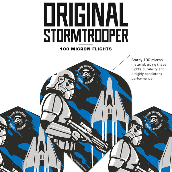 Original Stormtrooper Darts Flights - Official Licensed - Storm Trooper and Spacecraft