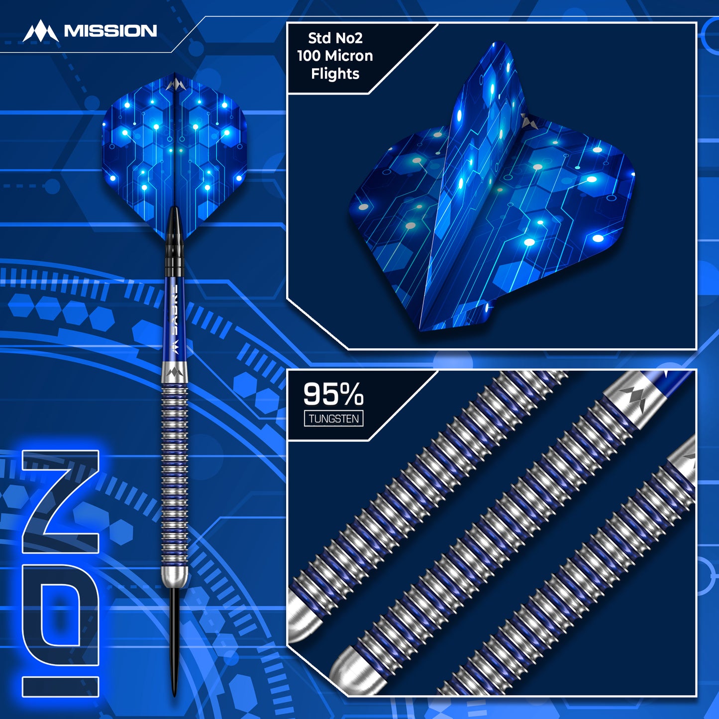 Mission Ion Steel Tip Darts
