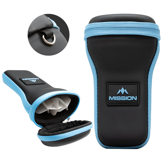 Mission Kapsule Darts Case - EVA Drop-in Case - Black & Blue