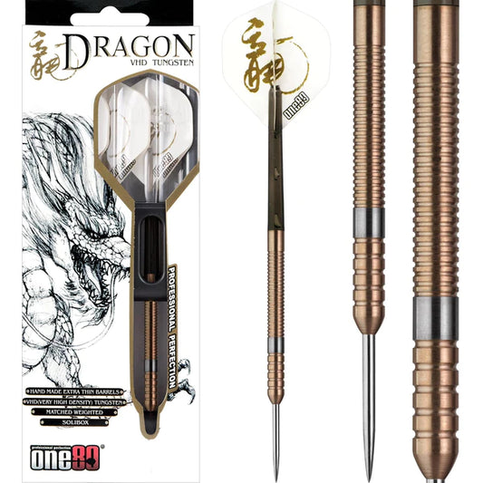 One80 Fire Dragon Steel Tip Darts - 20-22-24 & 26 grams