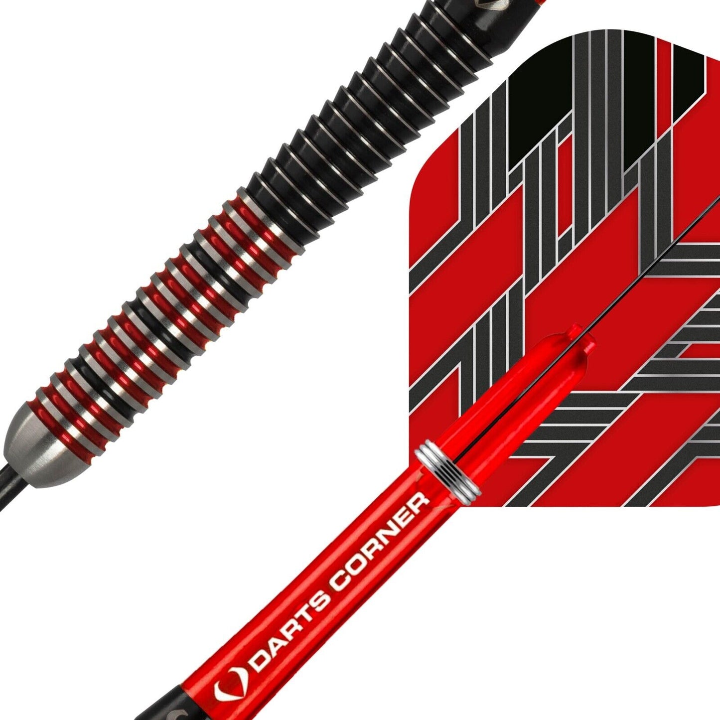 Darts Corner Blackfin Steel Tip Darts - Red