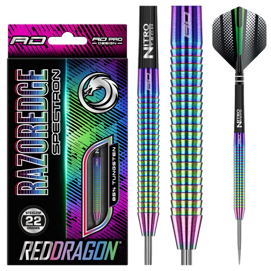 Red Dragon Razor Edge Spectron Steel Tip Darts