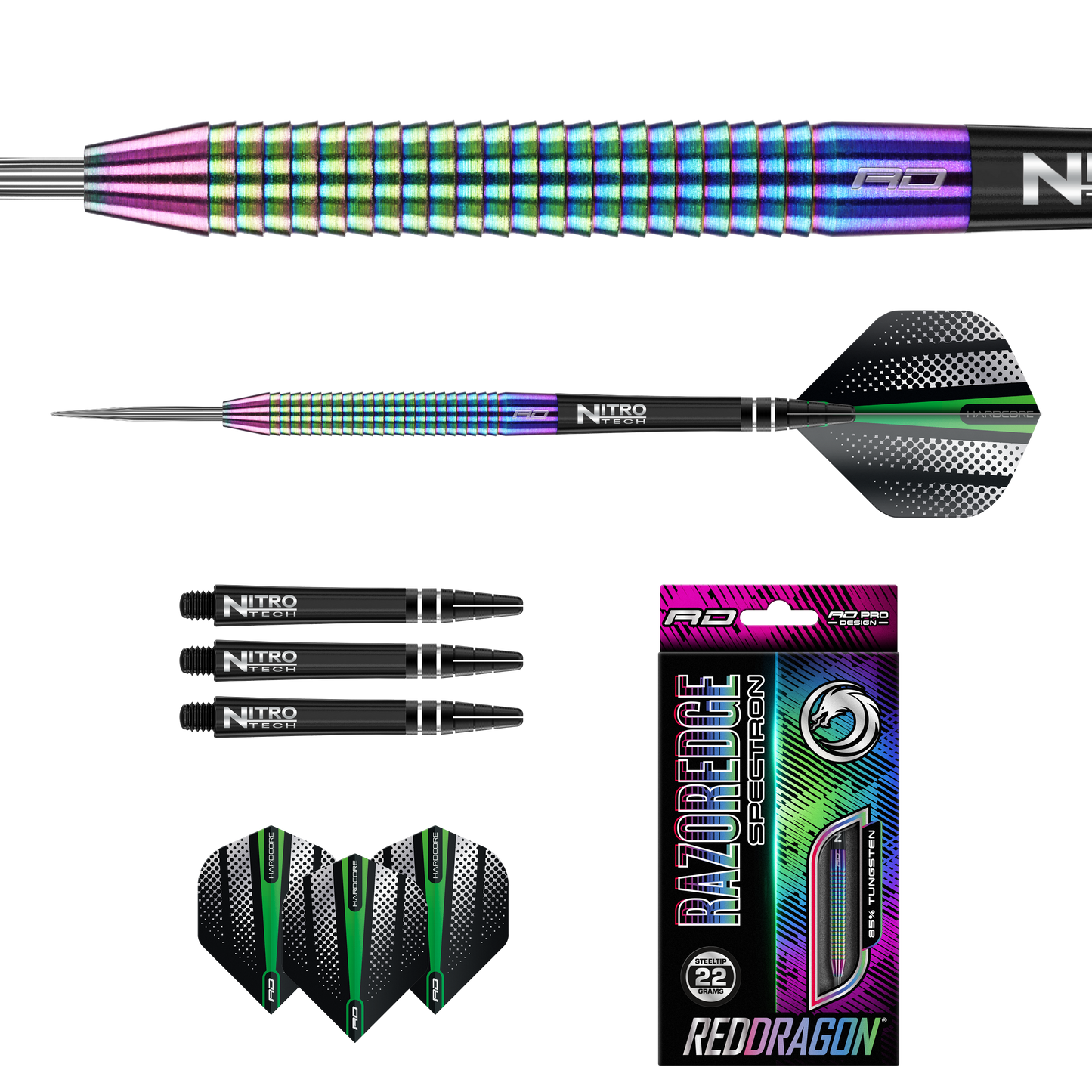 Red Dragon Razor Edge Spectron Steel Tip Darts