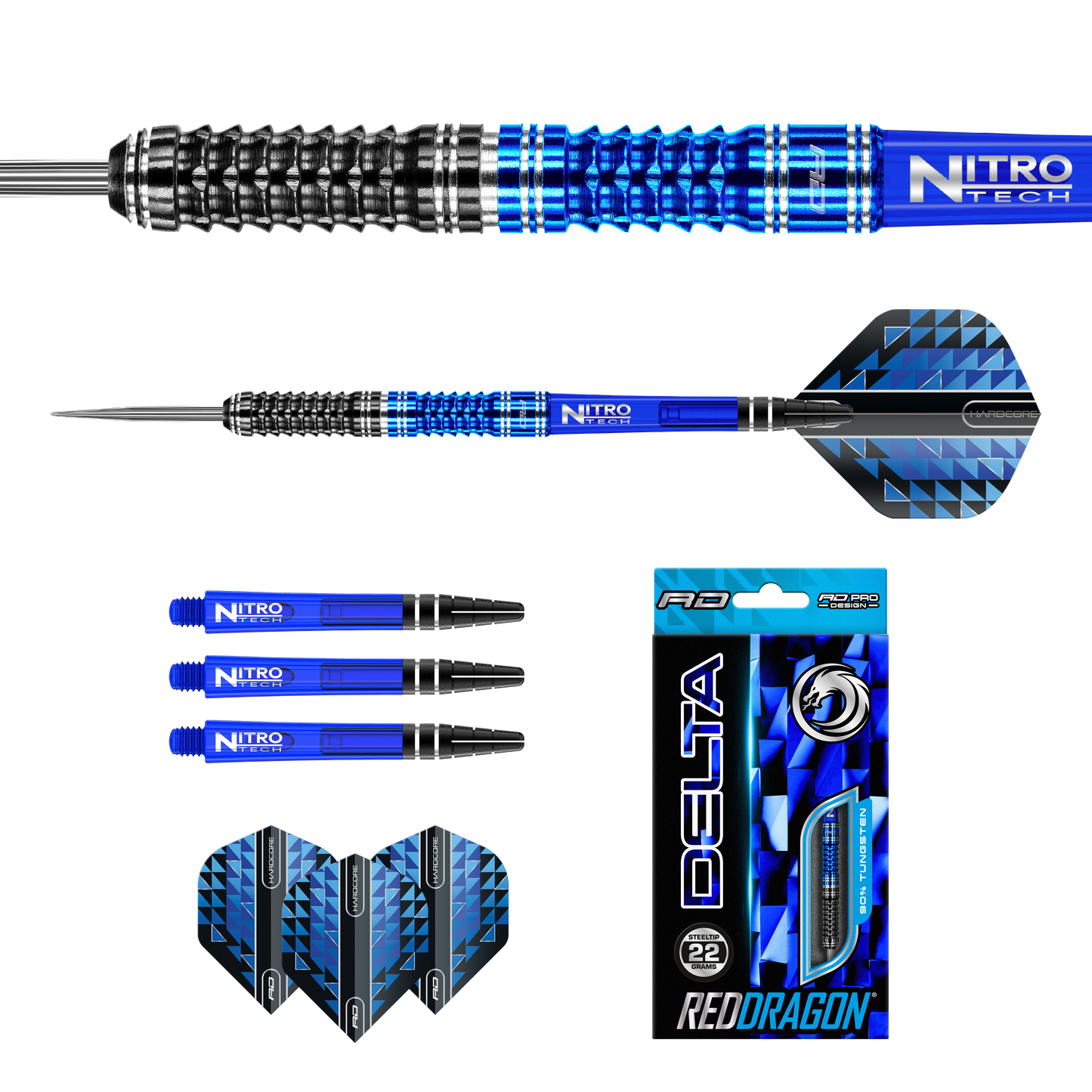 Red Dragon Delta 1 Steel Tip Darts