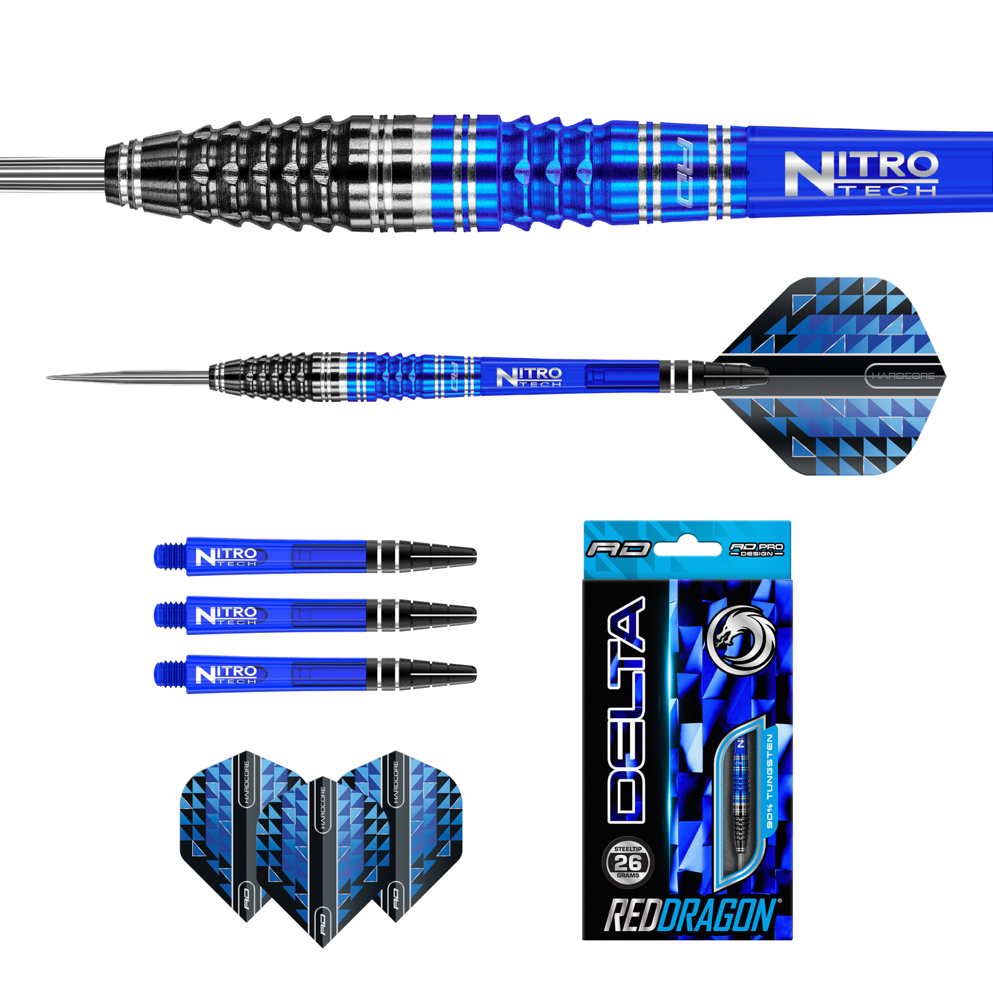 Red Dragon Delta 2 Steel Tip Darts
