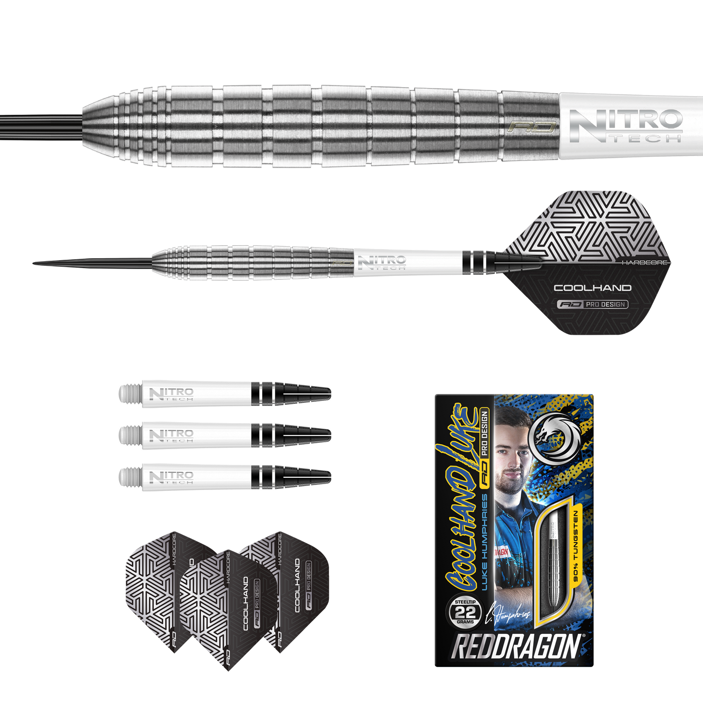 Red Dragon Luke Humphries TX1 Steel Tip Darts