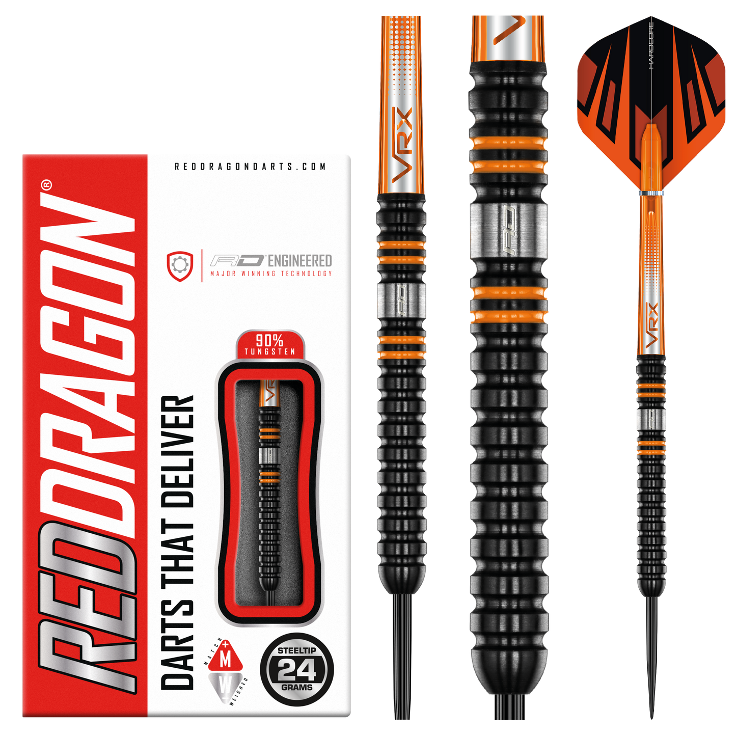 Red Dragon Amberjack Pro 1 Steel Tip Darts