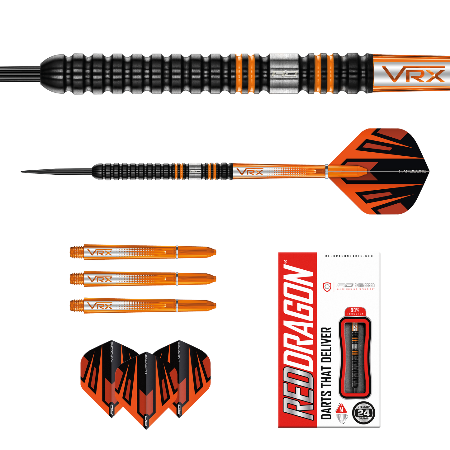 Red Dragon Amberjack Pro 1 Steel Tip Darts