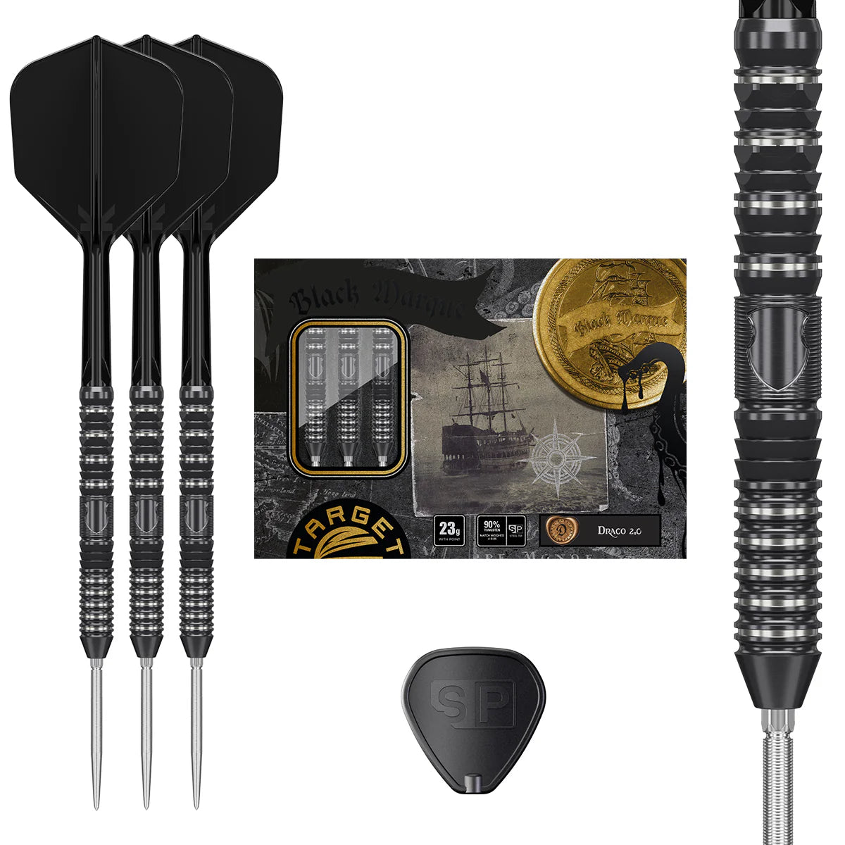 Target Japan Black Marque Draco G2 Steel Tip Darts