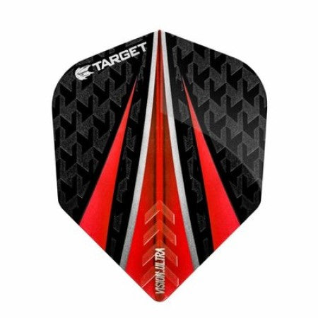 Target Vision Ultra Red Darts Flights - No.6 Standard