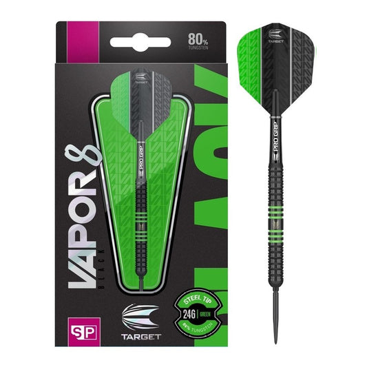 Target Vapor8 Black SP Steel Tip Darts