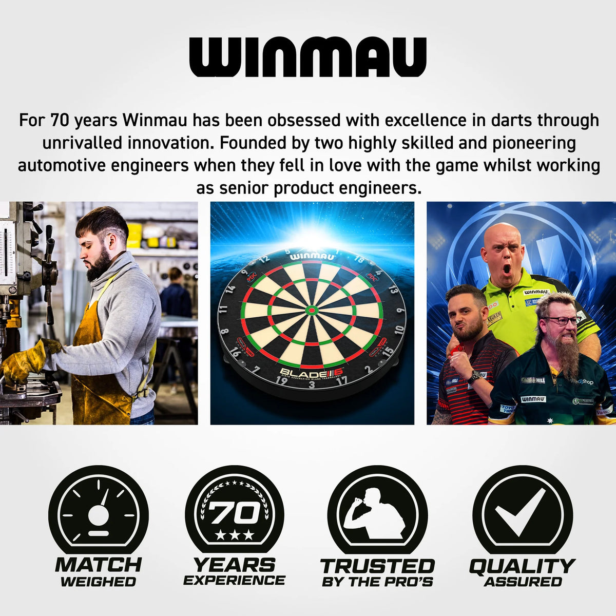 Winmau John Brown Signature Edition Steel Tip Darts