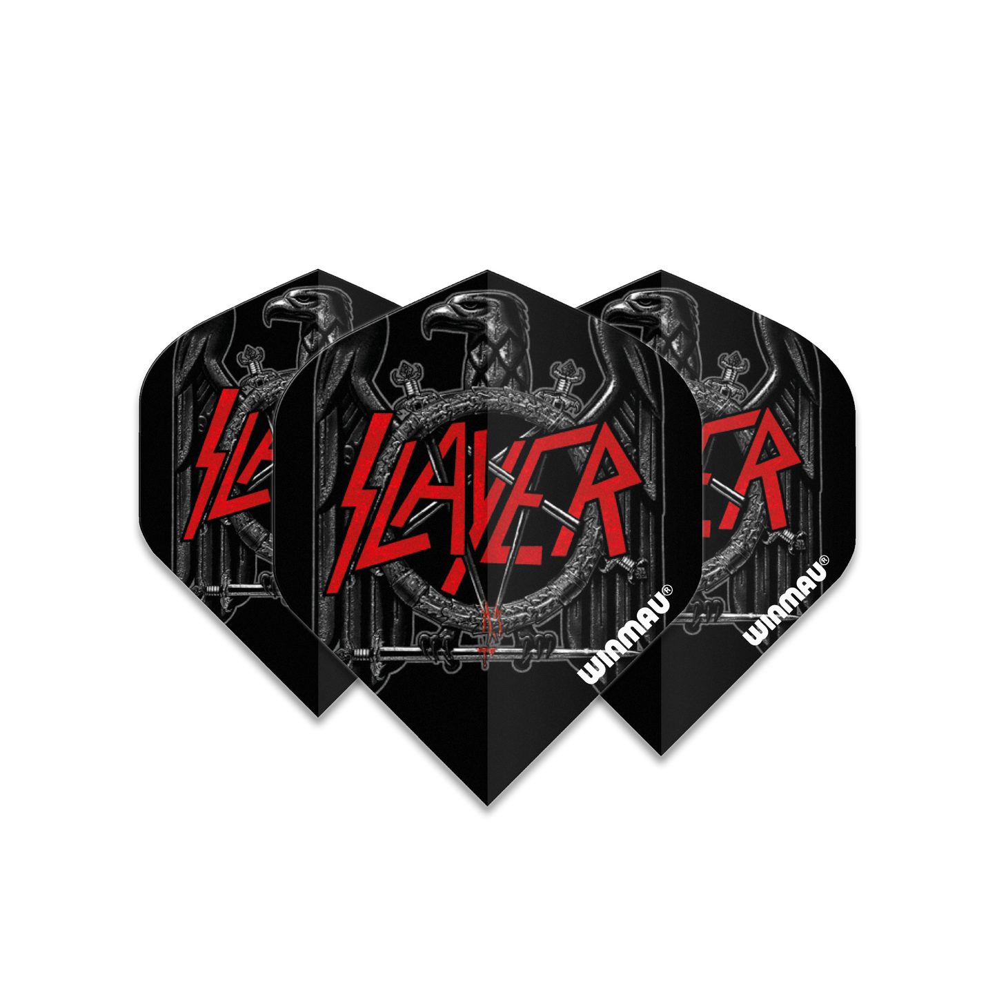 Winmau Rock Legends Darts Flights - Slayer Black Eagle