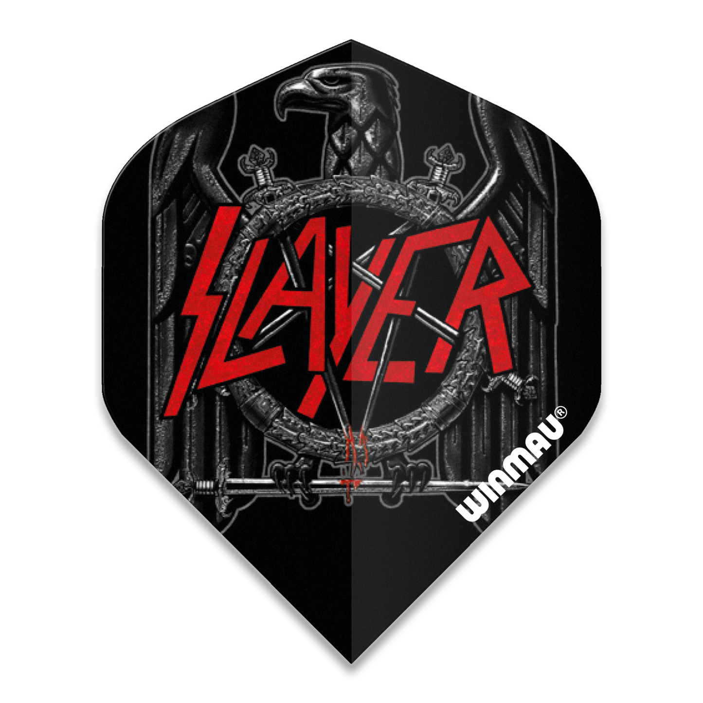 Winmau Rock Legends Darts Flights - Slayer Black Eagle