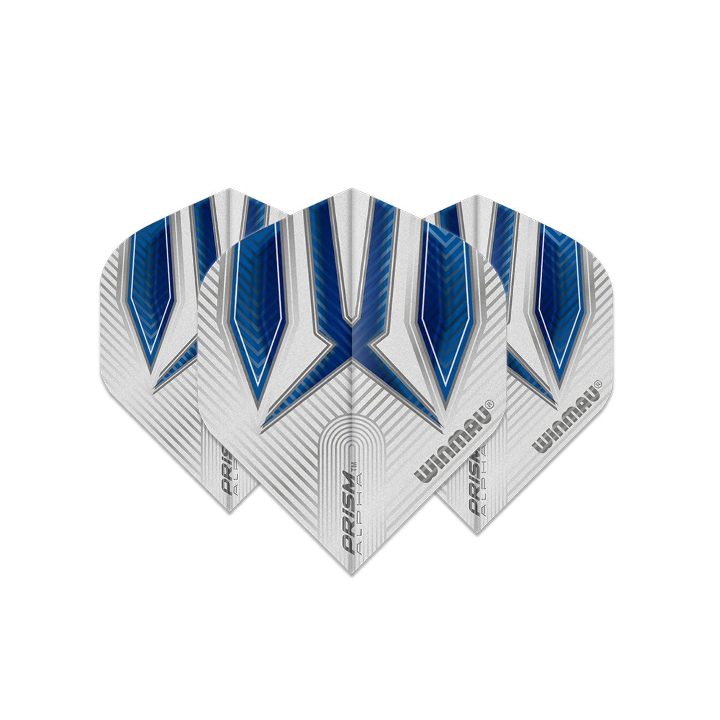 Winmau Prism Alpha Dart Flights - White and Blue