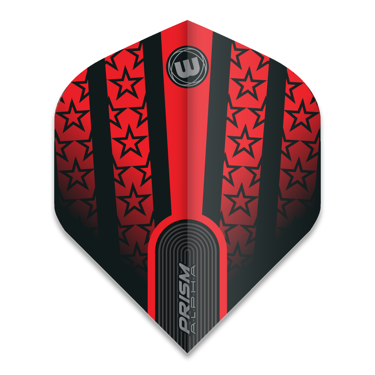 Winmau Prism Alpha Darts Flights - Red and Black Joe Cullen
