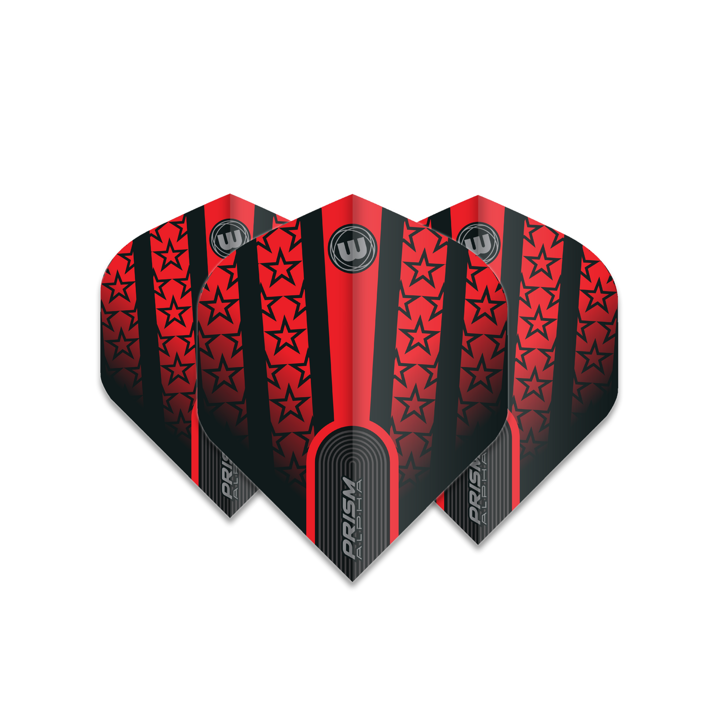 Winmau Prism Alpha Darts Flights - Red and Black Joe Cullen
