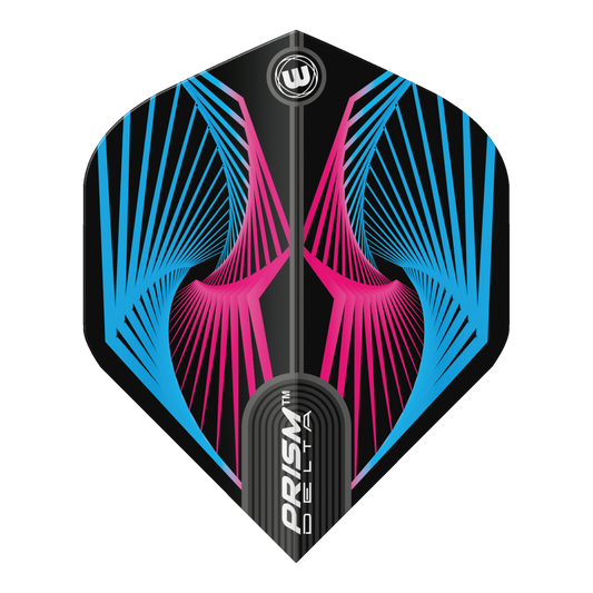 Winmau Prism Delta Darts Flights - Blue and pink