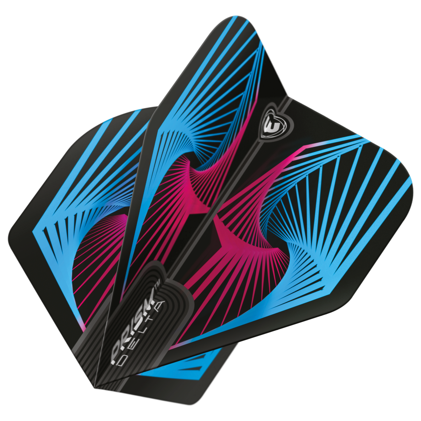 Winmau Prism Delta Darts Flights - Blue and pink