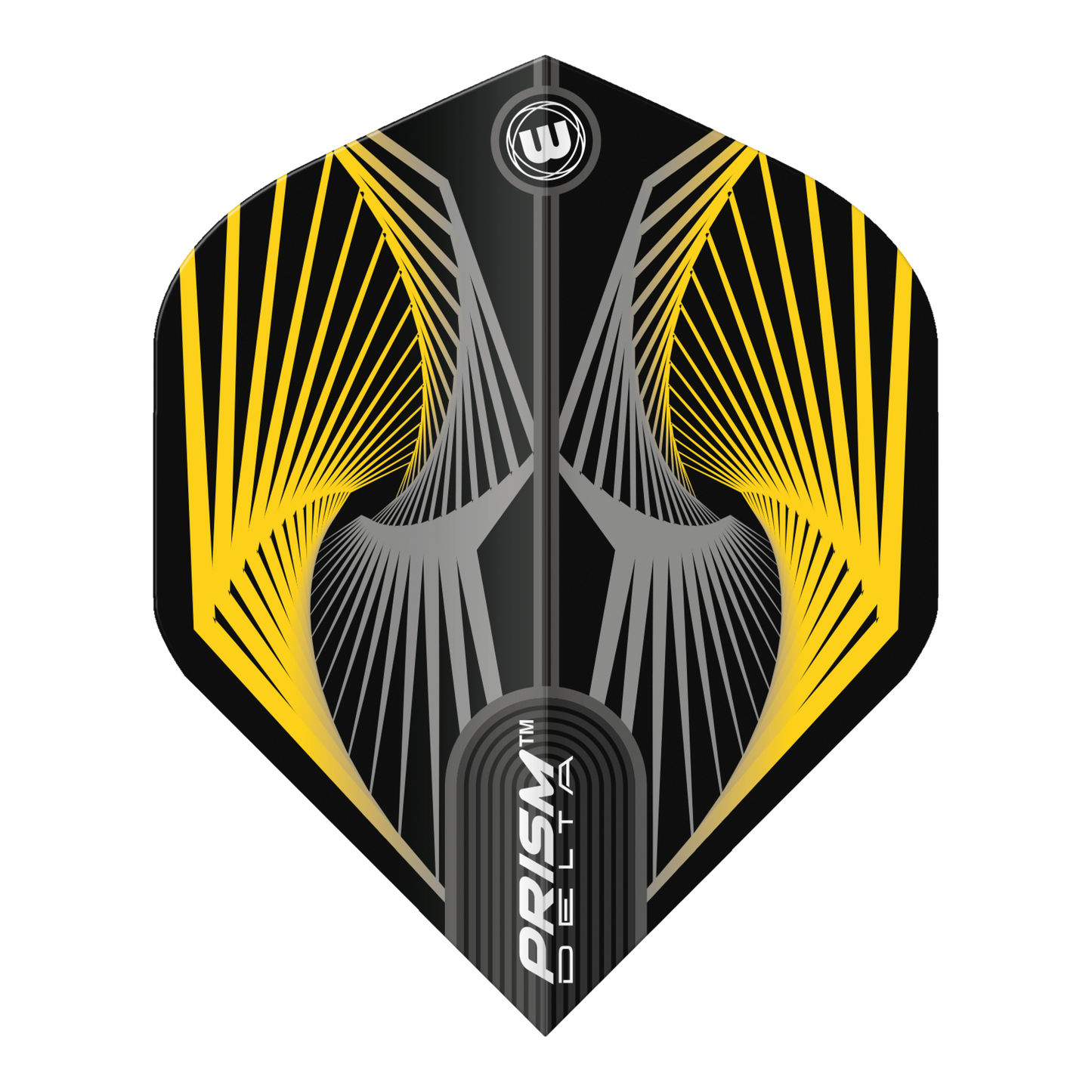 Winmau Prism Delta Darts Flights - Yellow and Grey