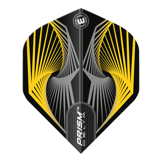 Winmau Prism Delta Darts Flights - Yellow and Grey