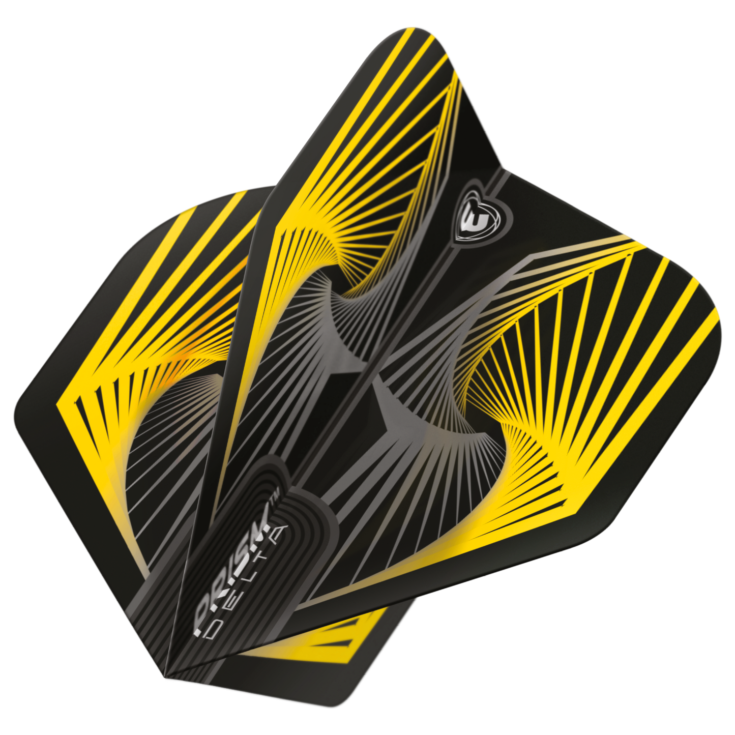 Winmau Prism Delta Darts Flights - Yellow and Grey