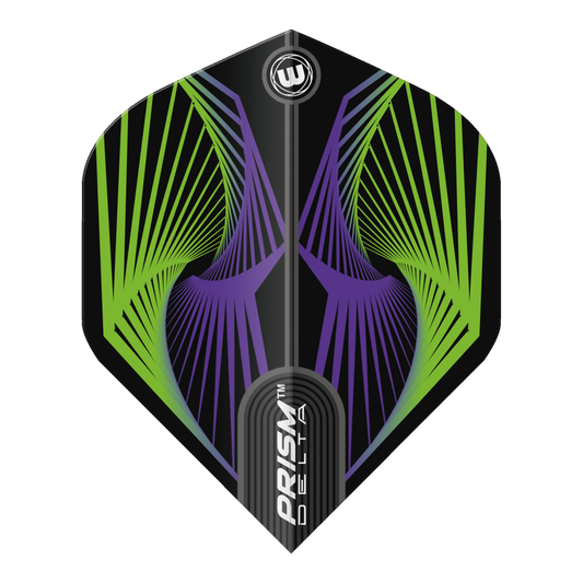 Winmau Prism Delta Darts Flights - Green and Purple