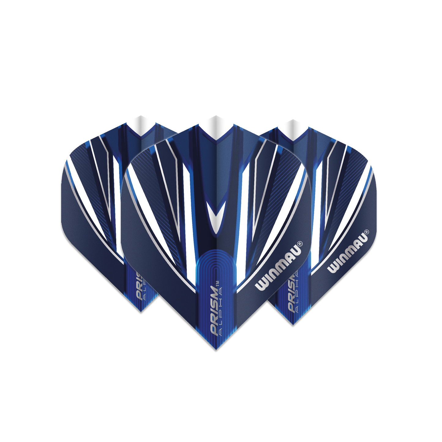 Winmau Prism Alpha Darts Flights - Blue and White