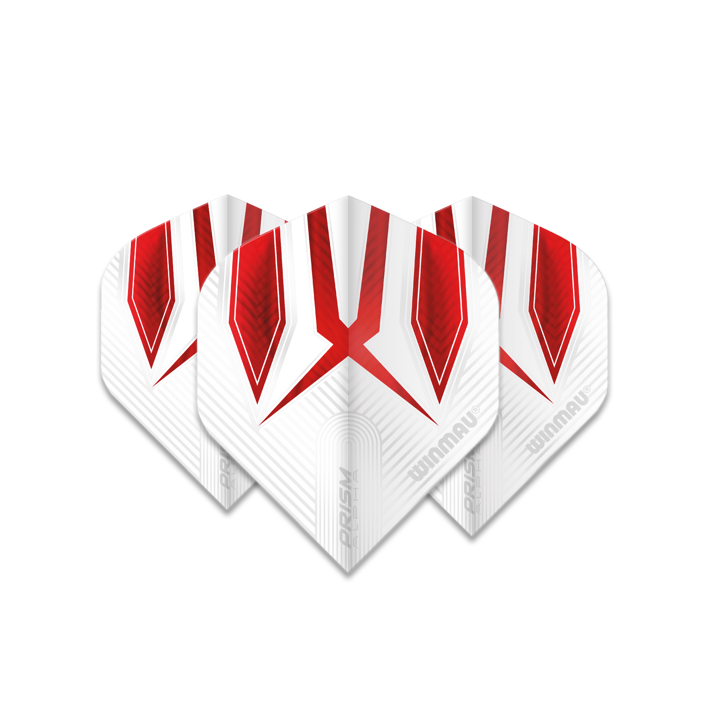 Winmau Prism Alpha Dart Flights - White and Red